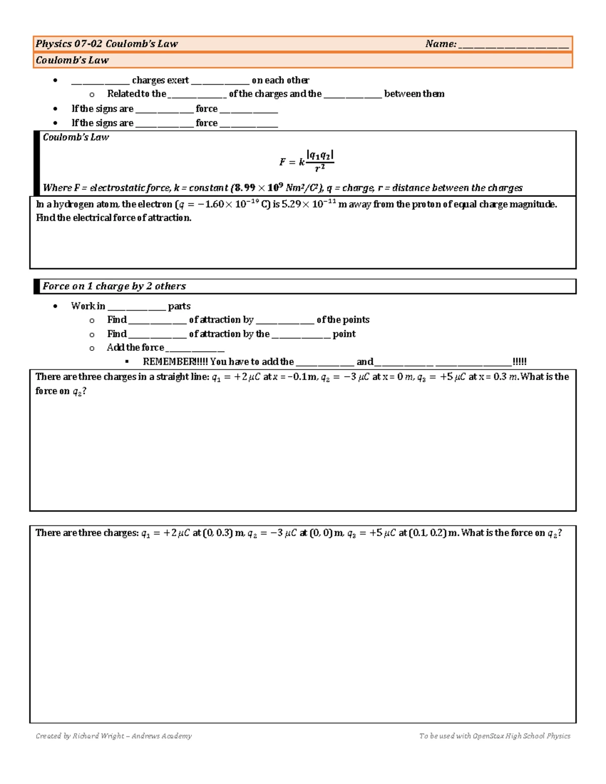 HSPhysics 07 Static Electricity & Magnetism Study Notes - Studocu