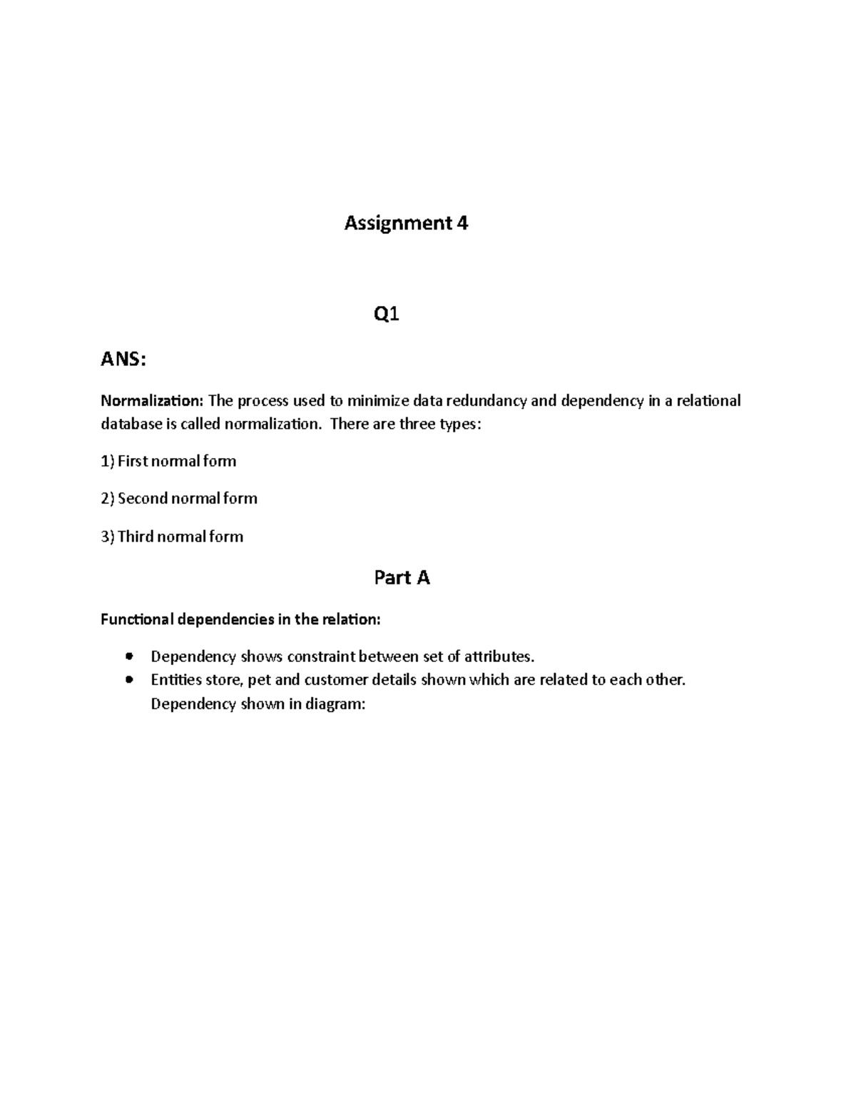 Normalization Assignment 4 - Data Redundancy & 3NF Analysis - Studocu