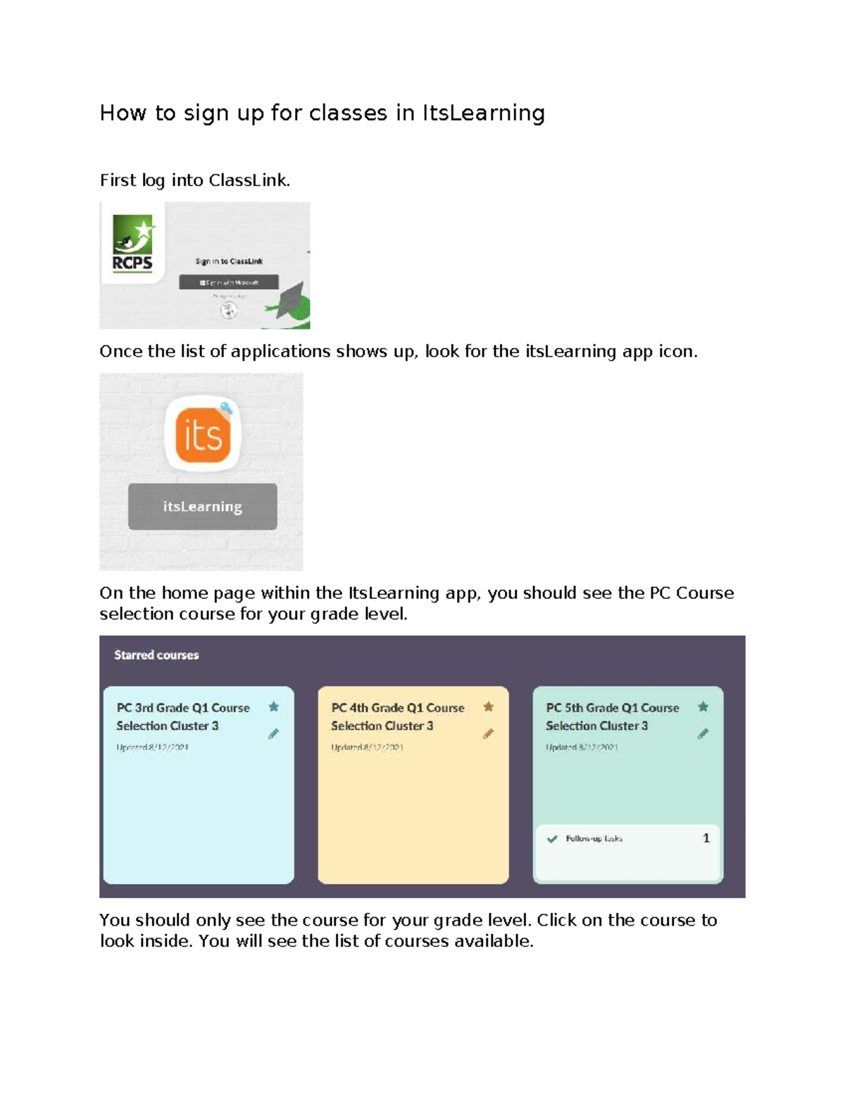 How to Sign Up for Classes in ItsLearning: A Step-by-Step Guide - Studocu