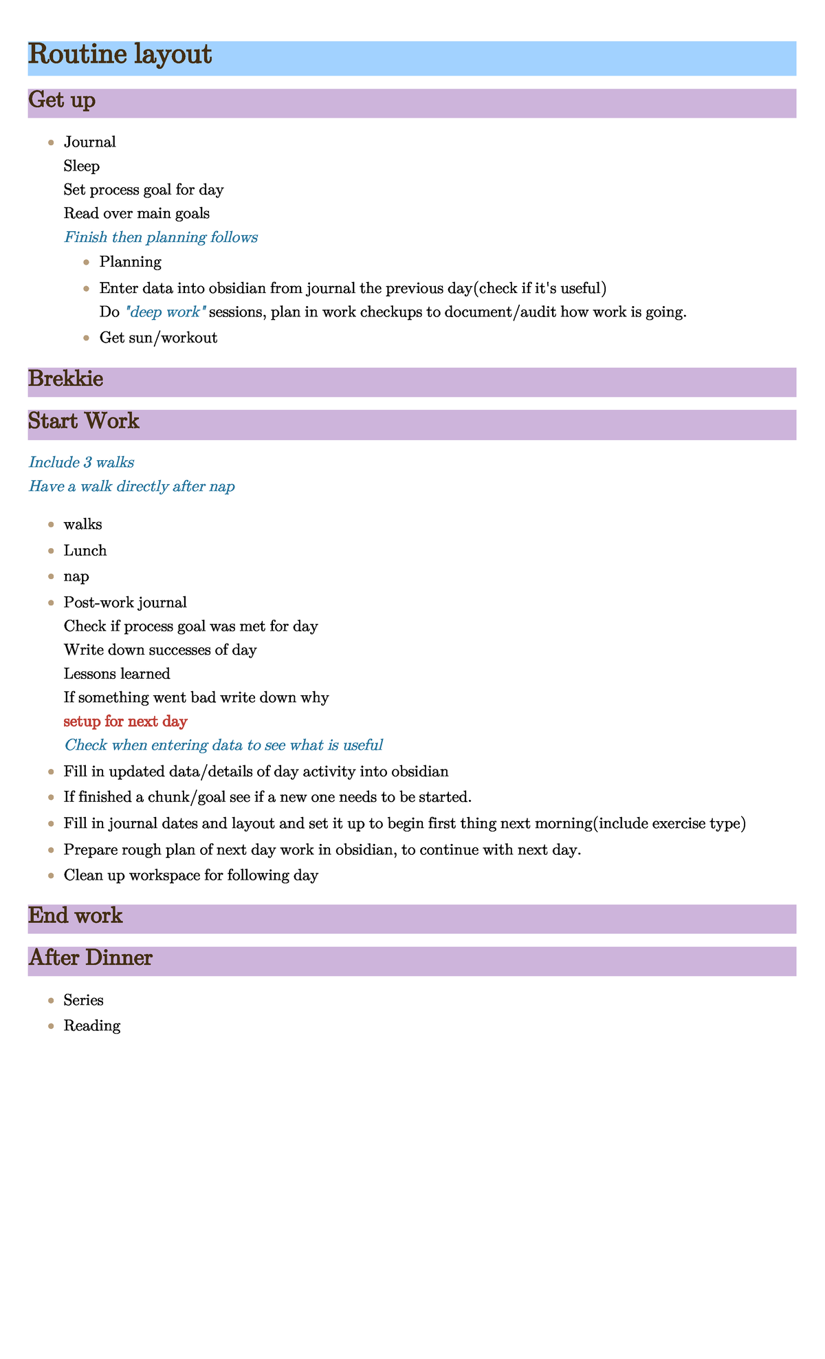 Routine Layout for Daily Productivity and Planning Strategies - Studocu