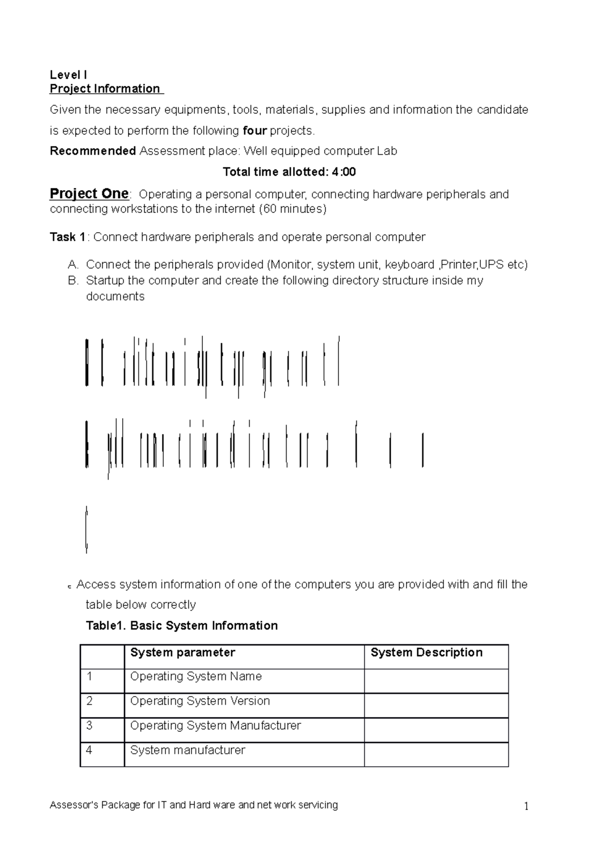 Level I-4 Project Information: Computer Networking and IT Tasks - Studocu