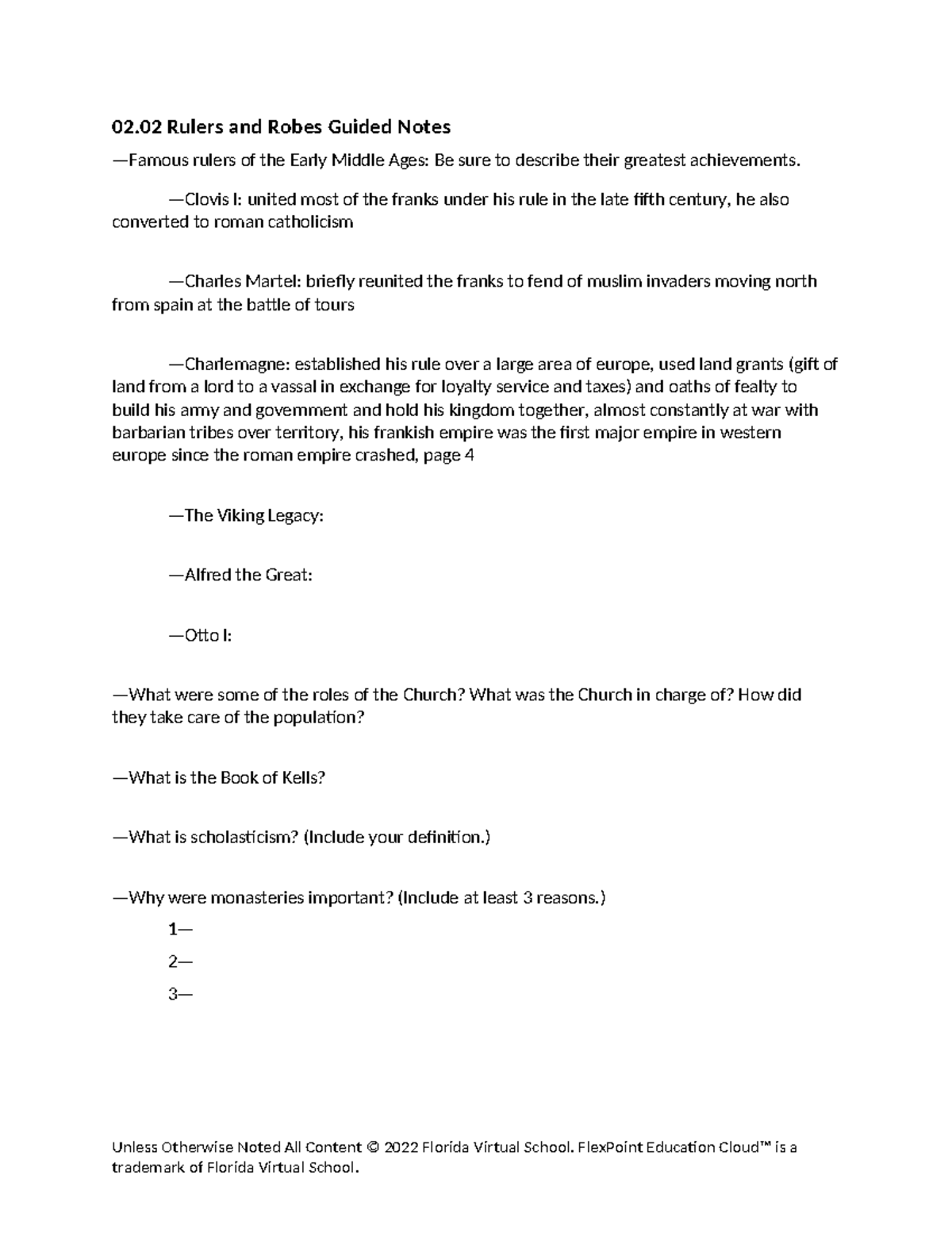 Rulers and robes guided notes - 02 Rulers and Robes Guided Notes ...