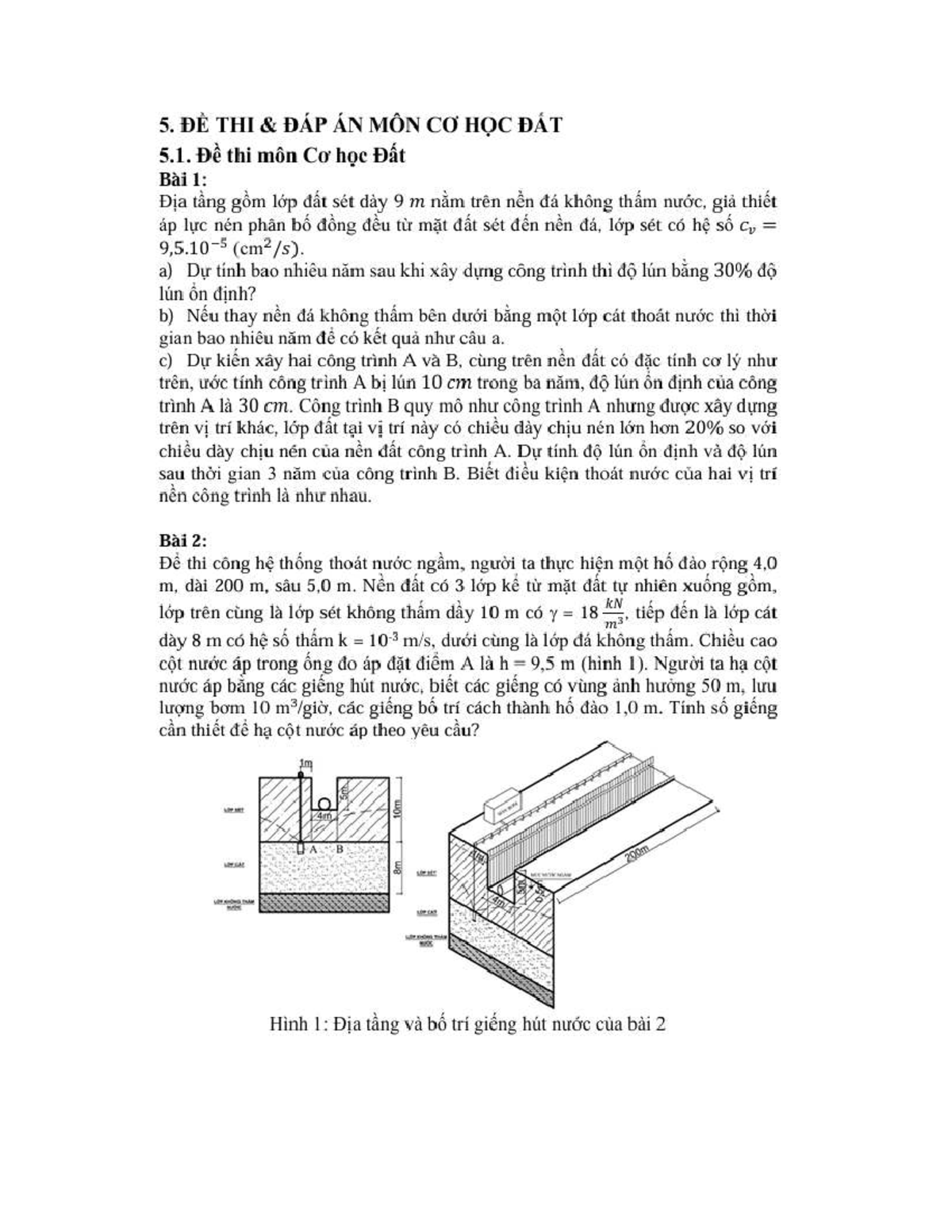 OLP CHĐ 2025 - Đề thi môn Cơ học đất: Các bài tập và giải pháp - Studocu