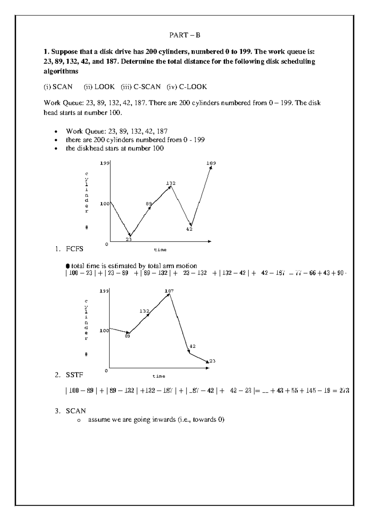 OS Disk Scheduling Algorithms Overview: Study Notes for CS101 - Studocu