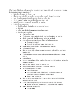 Intro to audiology lecture notes exam 3 - Intro to audiology- exam 3 ...