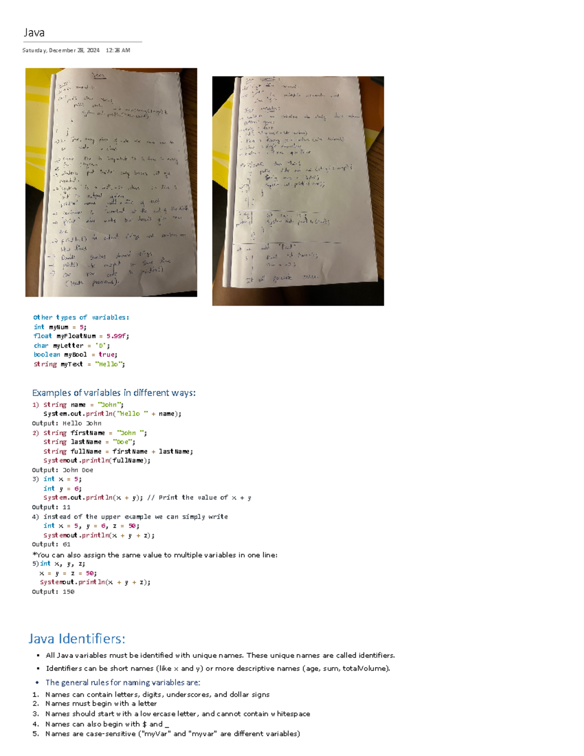Java - These are basic stuff to know before the class - Java Saturday ...