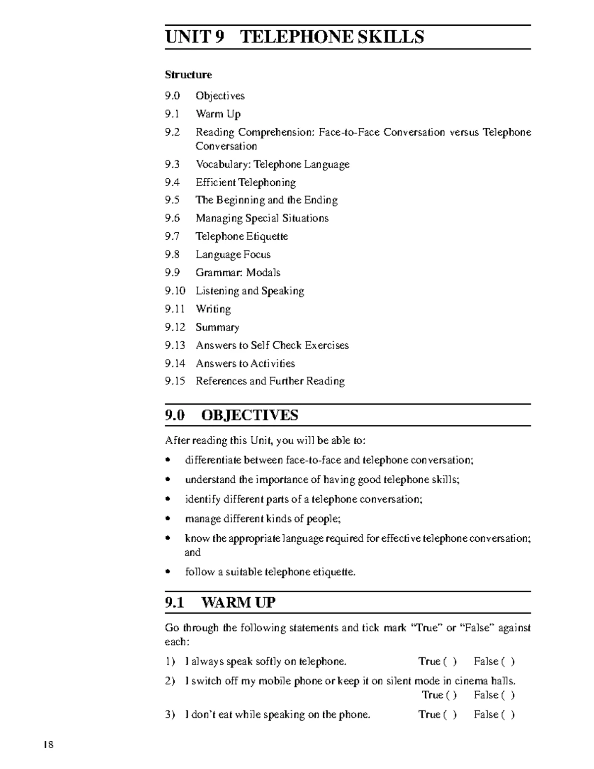 Unit-11 - notes - Workplace Skills UNIT 11 BODY LANGUAGE Structure 11 ...