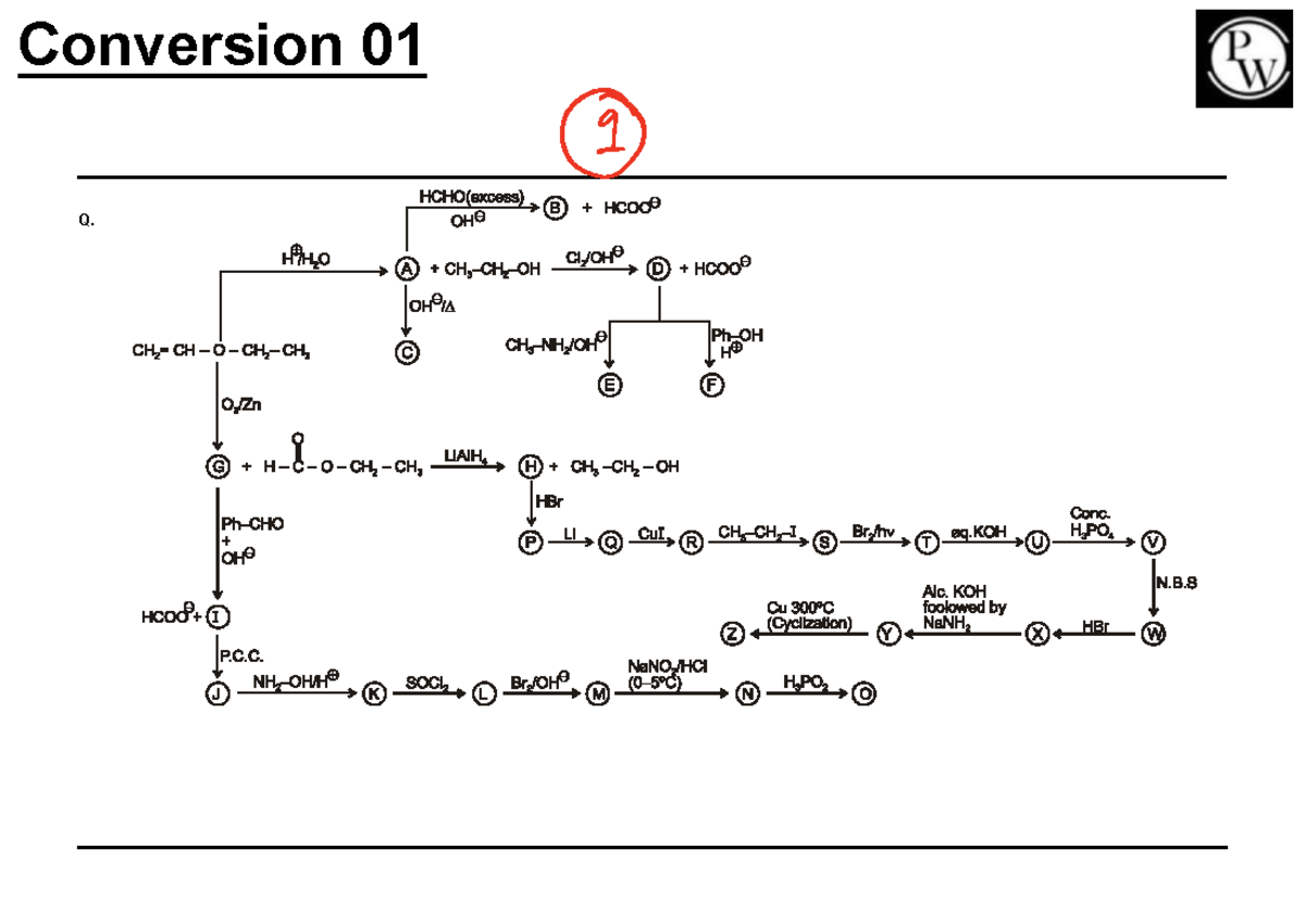Conversion Notes for Chemistry Course: All Reactions and Mechanisms ...