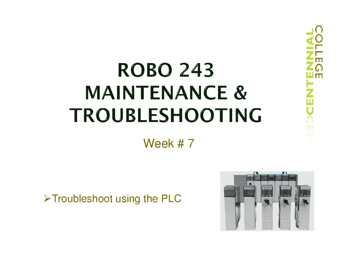 Plc Troubleshooting Techniques