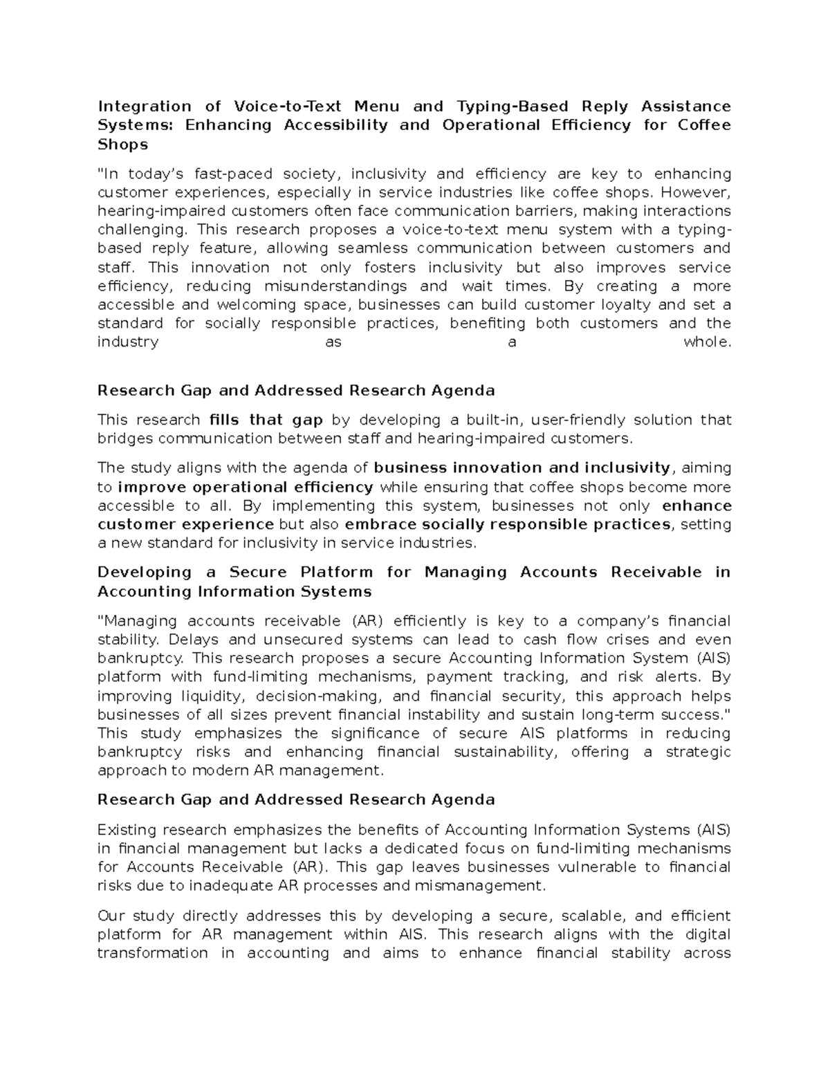 Integration of Menu & Reply Systems: Enhancing Coffee Shop Efficiency ...