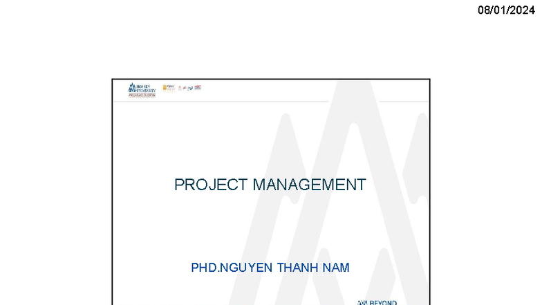 Project Management (PHD) - Chapter 4: Defining the Project - Studocu