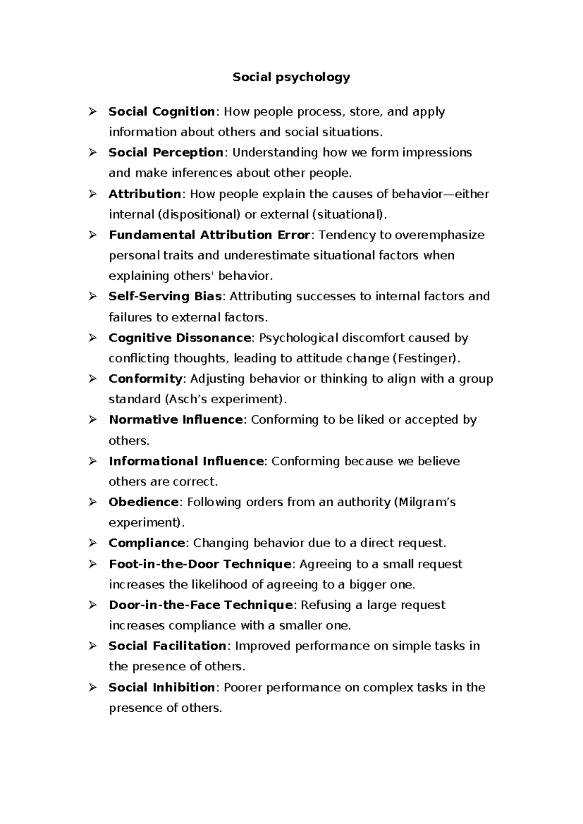 Social Psychology AMMU Revision: Key Concepts and Theories Explained ...