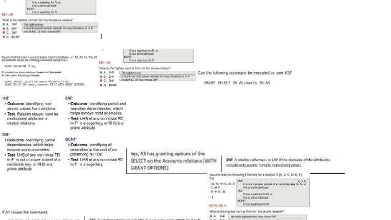 INFS1200 Cheat Sheet: Referential Integrity & FDs Analysis - Studocu