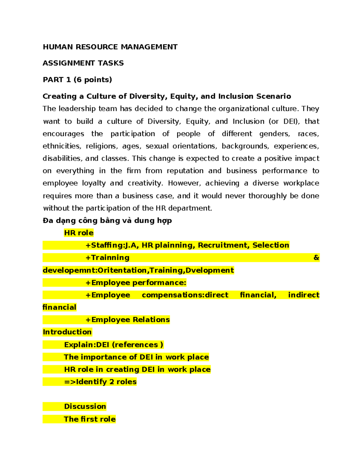 Human Resource Management Final Assignment - HUMAN RESOURCE MANAGEMENT ...