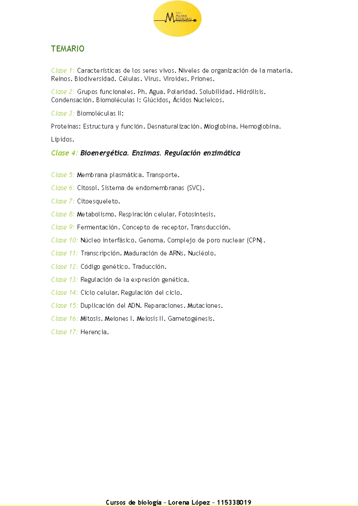 Biología 08 CBC: Notas y Temario Completo para Exámenes Finales - Document Preview