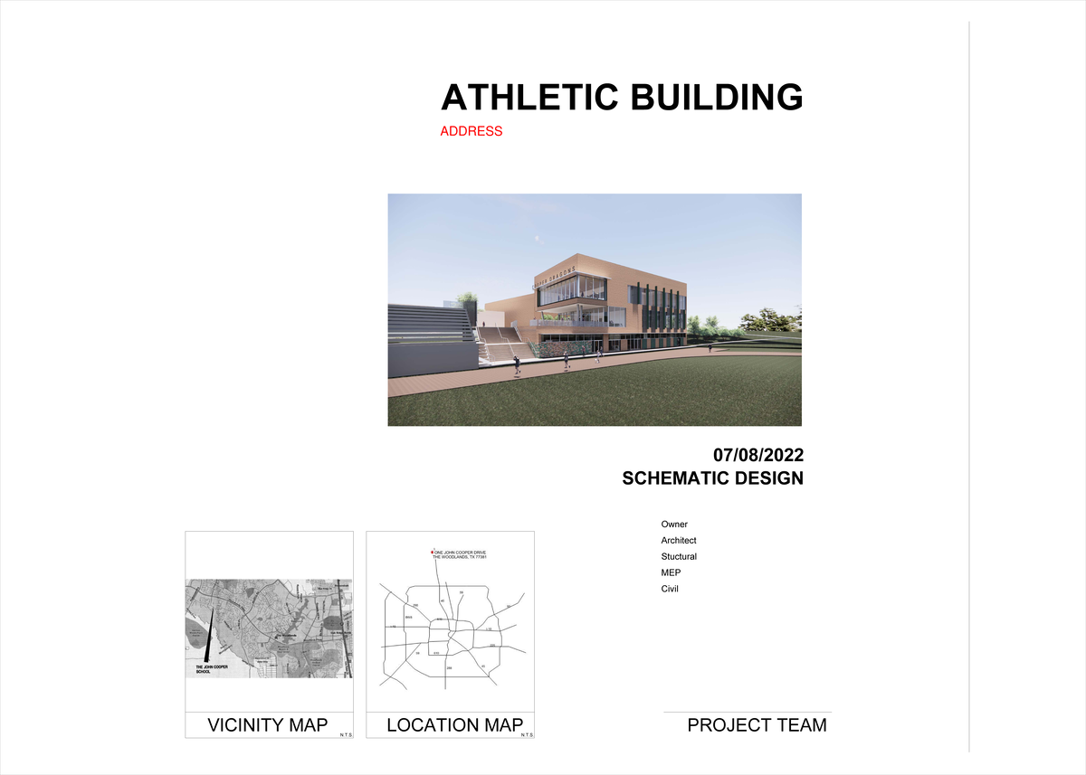 ATHLETIC BUILDING SCHEMATIC DESIGN (SD) DOCUMENTATION - Studocu