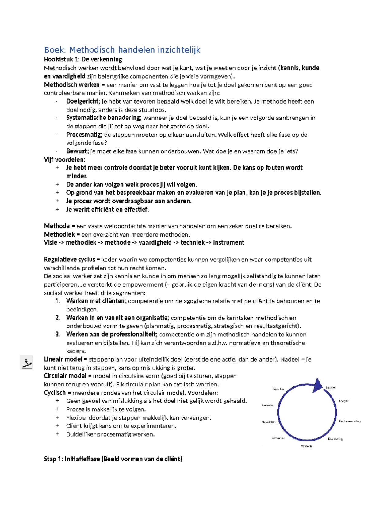 Methodisch Werken: Samenvatting & Inzichten uit Methodologie - Studeersnel