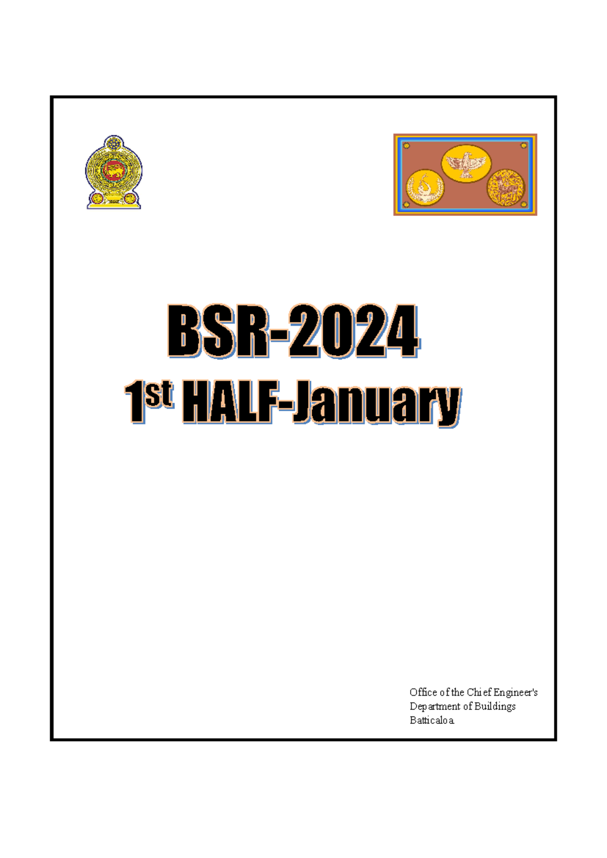 BSR 1st Half 2024 - Summary Risk Assessment in Construction - Office of ...