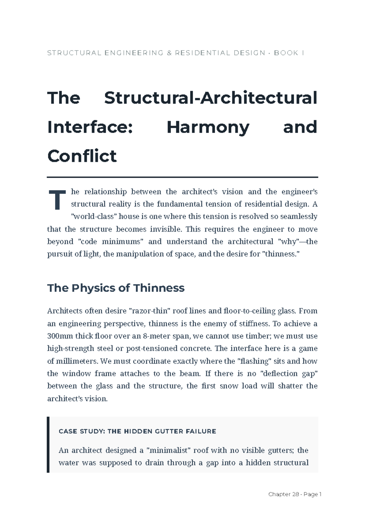 Chapter 28: Structural Architectural Interface in Residential Design ...