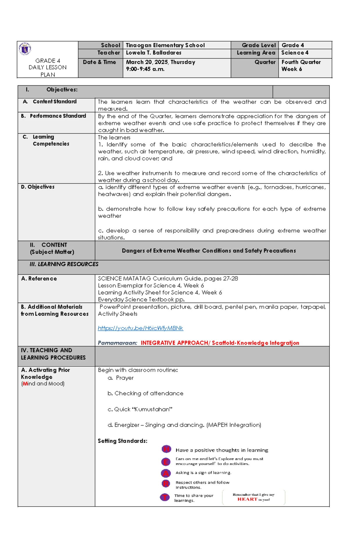 Grade 4 Science Lesson Plan: Understanding Soil Formation and Types ...