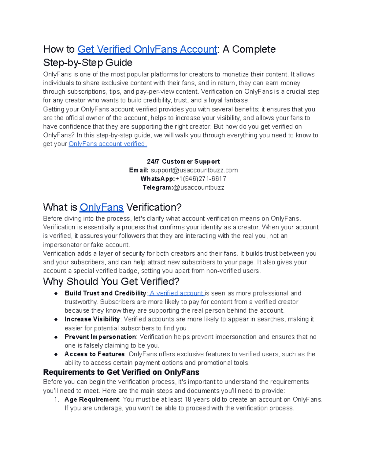 How to Get Verified Only Fans Account A Complete Step-by-Step Guide ...