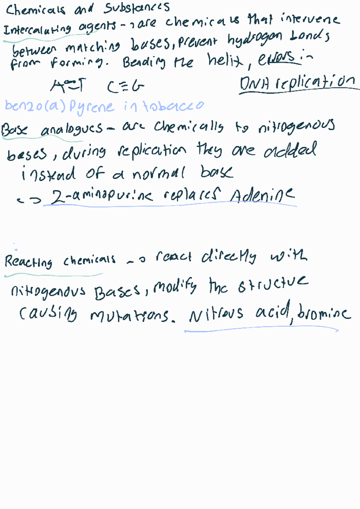 Mutagens Part 2 (260228) - Understanding Chemical Interactions - Studocu