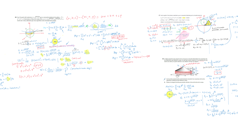 Taller Calculo 2 18 -11 - 40. Sea 5 del semicono z esfera La,bic> am C ...