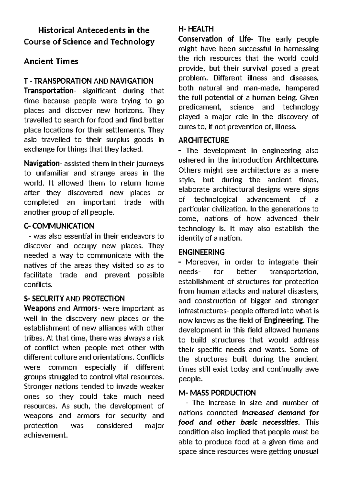 Lesson 2 - Historical Antecedents in Science, Technology, and Society ...