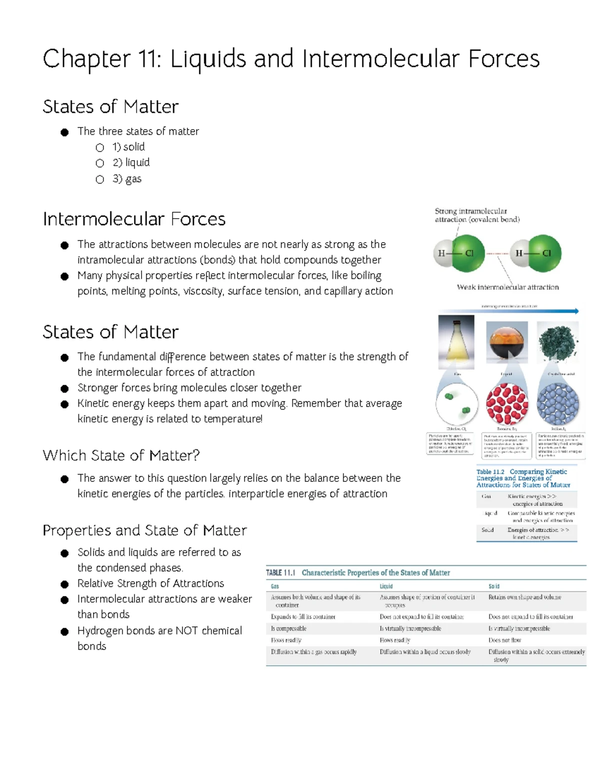 CHEM 121 Unit 6 - Lecture Notes on Liquids & Intermolecular Forces ...