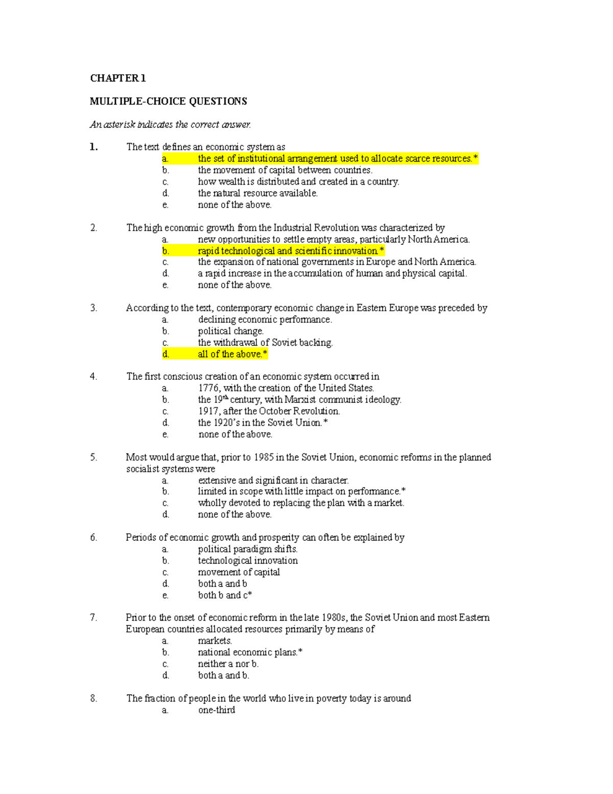 Chapter 1 M-C - Multiple choice answer key - CHAPTER 1 MULTIPLE-CHOICE ...