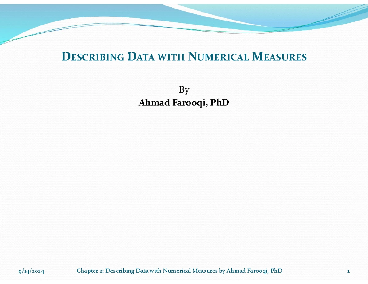 Chapter 1: Data Visualization Techniques in Statistics (STAT101) - Studocu