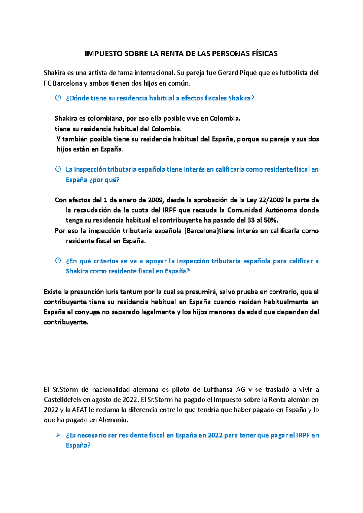 Impuesto sobre la Renta de las Personas Físicas: Análisis y Casos ...