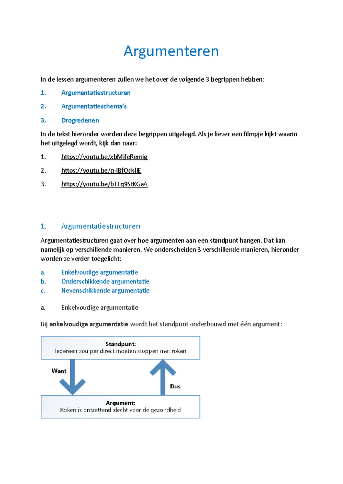 Argumenteren: Structuren, Schema’s en Drogredenen Uitleg - Studeersnel