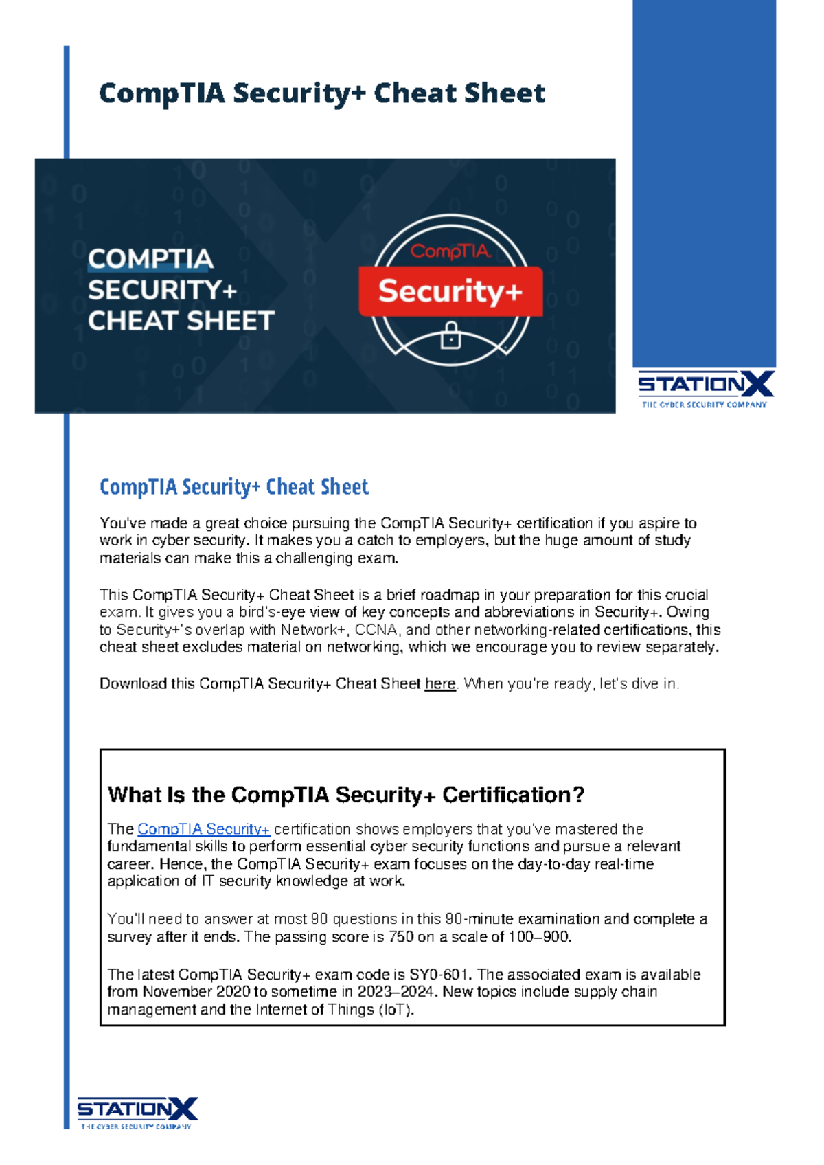 Comp TIA Sec - qưdascfdasdasdasd - \ CompTIA Security+ Cheat Sheet You ...