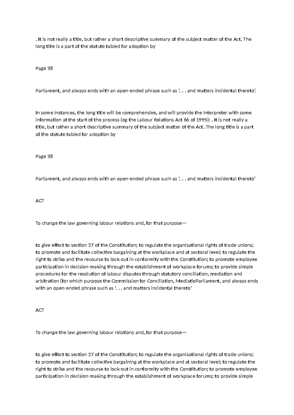 Notes for notes - . It is not really a title, but rather a short ...