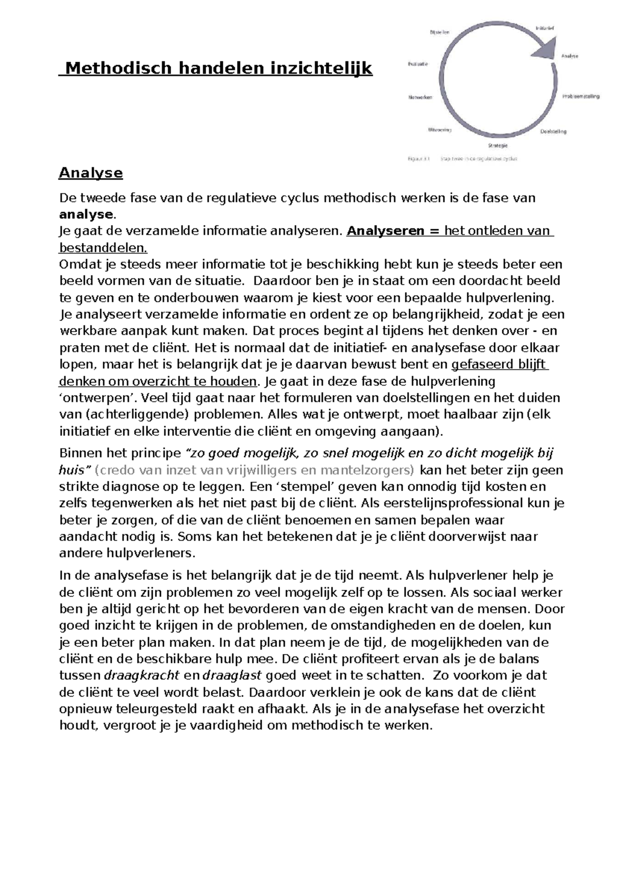 Samenvatting H3 - Analysefase in Methodisch Werken - Studeersnel