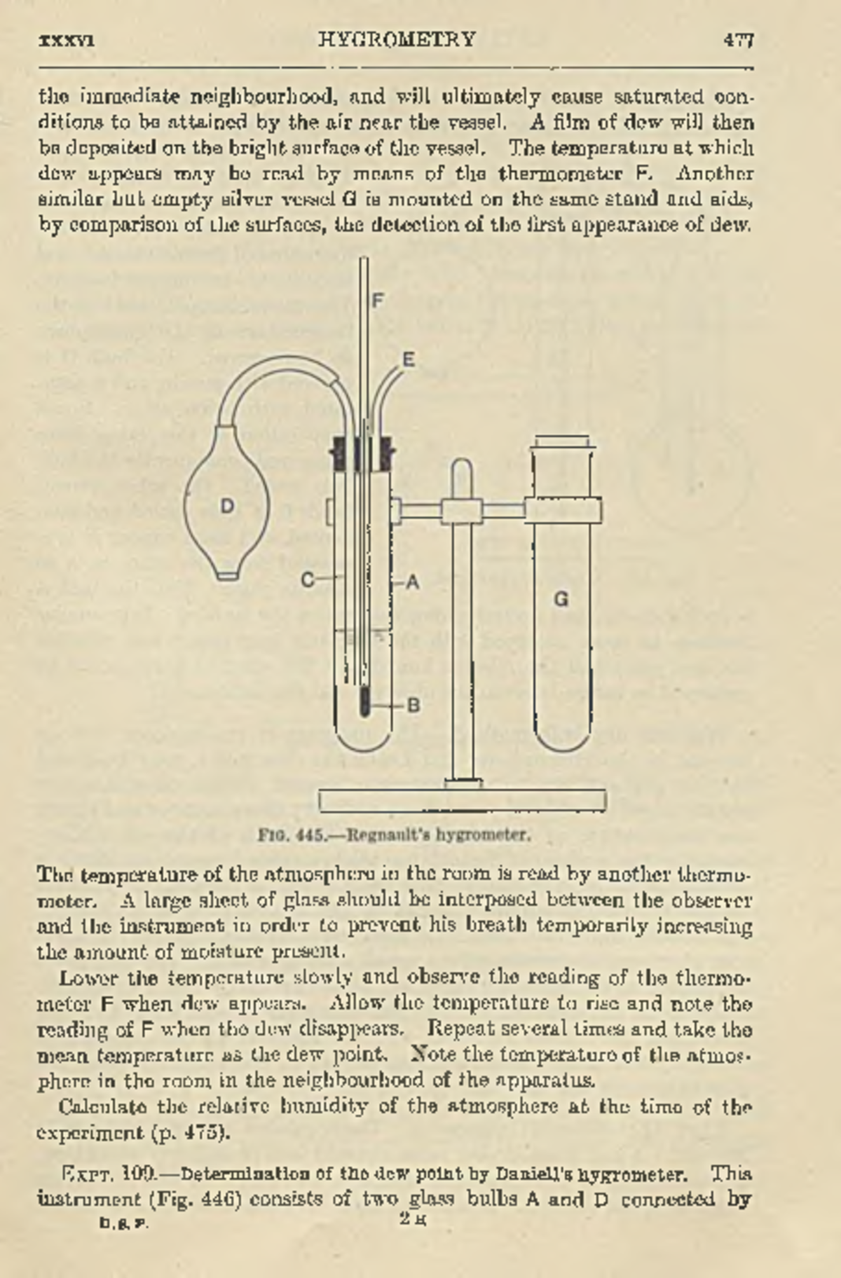 HYGROMETRY 477: Dew Point Measurement Experiment Notes - Studocu
