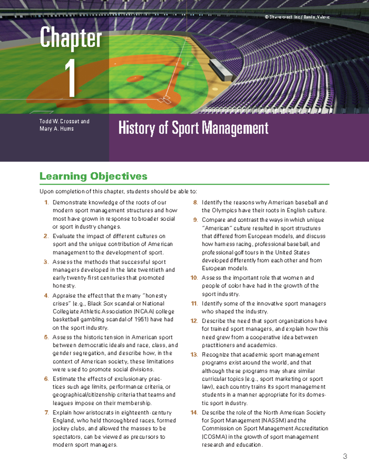 Chapter 1: Evolution and Impact of Sport Management Structures - Studocu