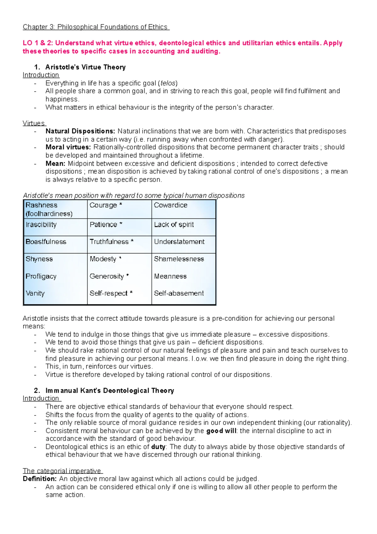 REV201 - Chapter 2 Summary: Key Concepts in Business Ethics - Studocu