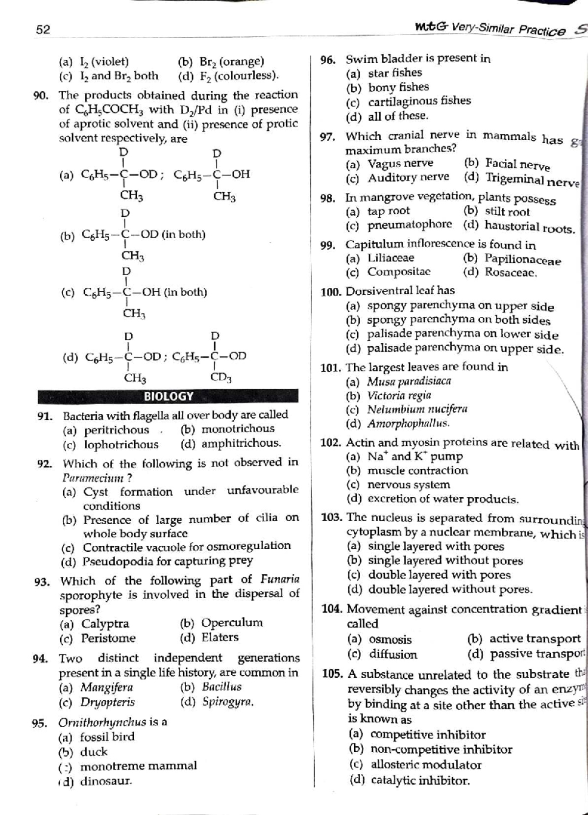 NEET Biology Practice Questions and Answers - Studocu