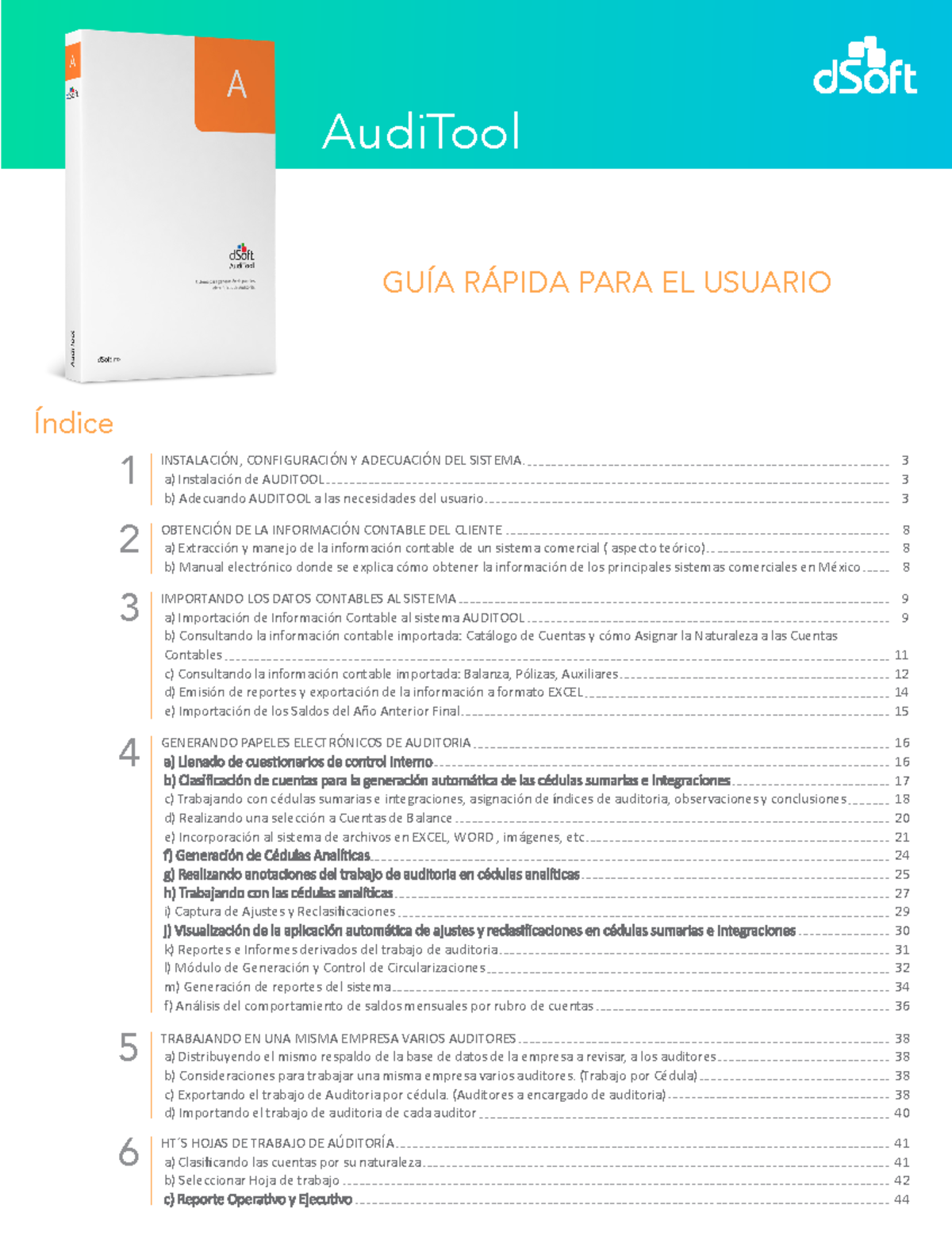 Guía Rápida de Usuario para AUDITOOL - Recursos y Procedimientos - Studocu