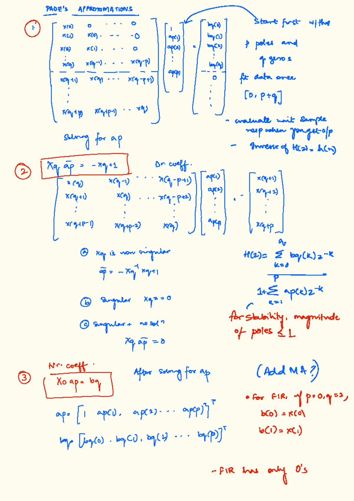 Signal Modeling Approximations - Advanced Concepts and Techniques ...