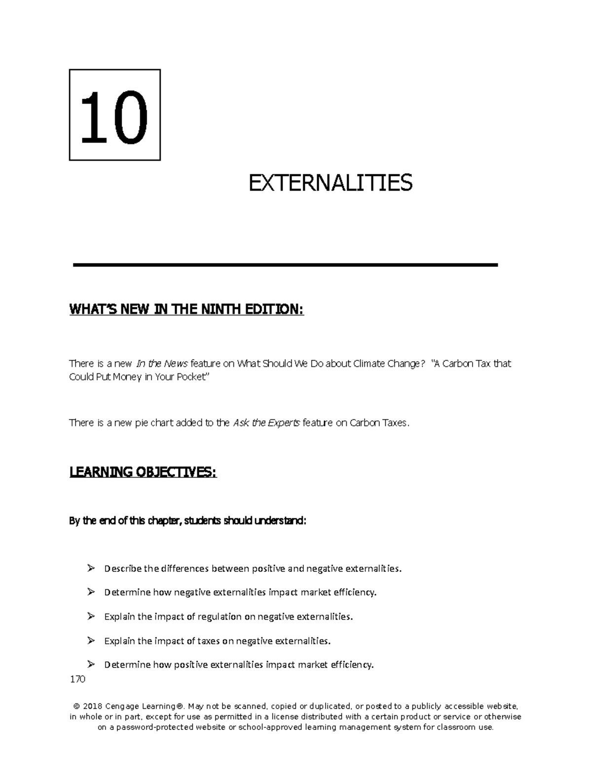 Chapter 10 IM 9e LO - extra exercise - Chapter 10 Externalities WHAT’S ...