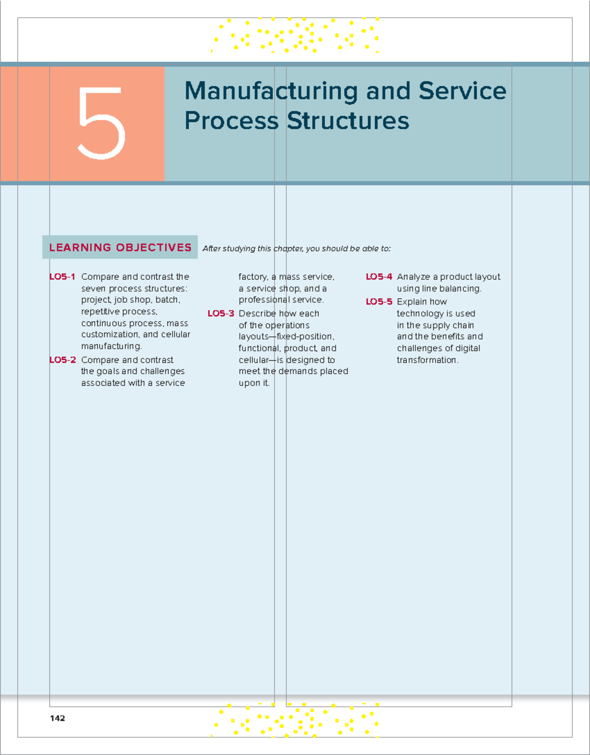 Swink chapter 5 - let read - Manufacturing and Service Process ...