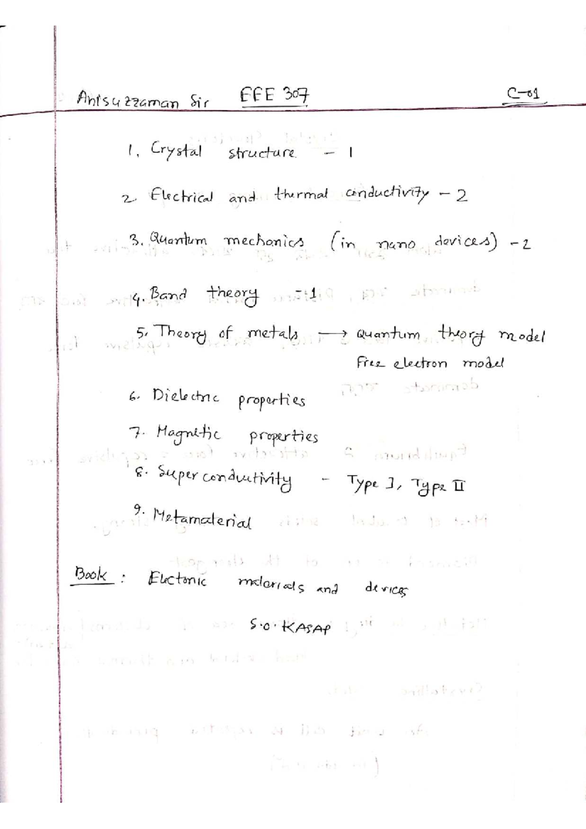 Lecture on Material Properties (Course Code: 307) - Studocu