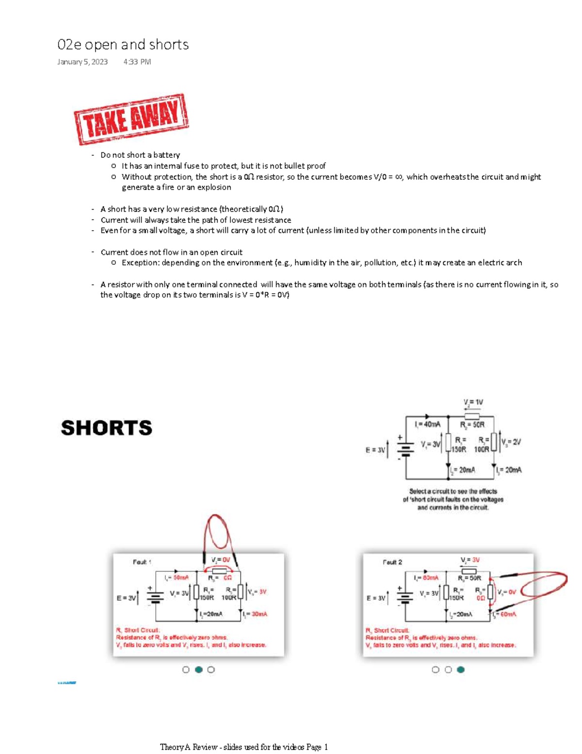 02E Open and Shorts: Understanding Circuit Protection Risks - Studocu