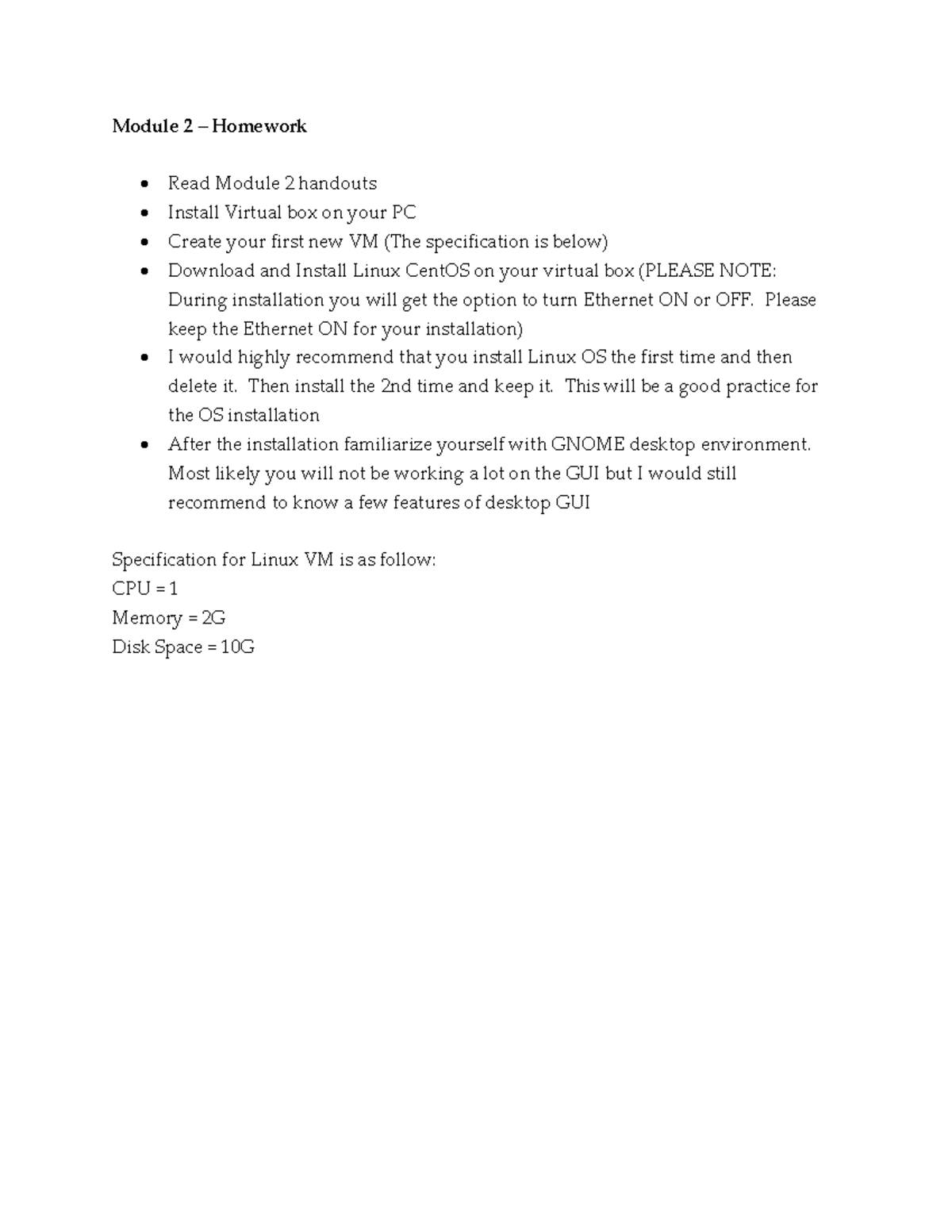 Module+2+Homework - Practica para linux - Module 2 – Homework - Read ...