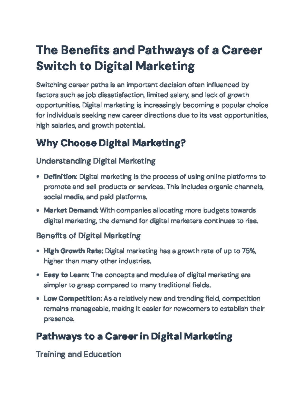 Digital Marketing Career Pathways: Opportunities & Growth Strategies ...