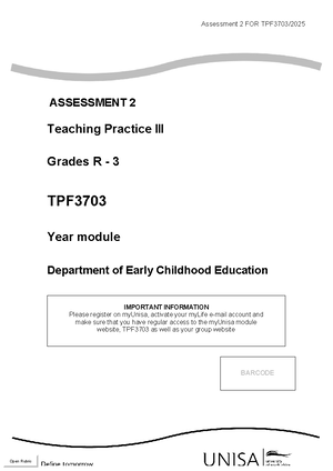 [Solved] Using the Grade R CAPS 2025 and the DBE for Grade R use this ...