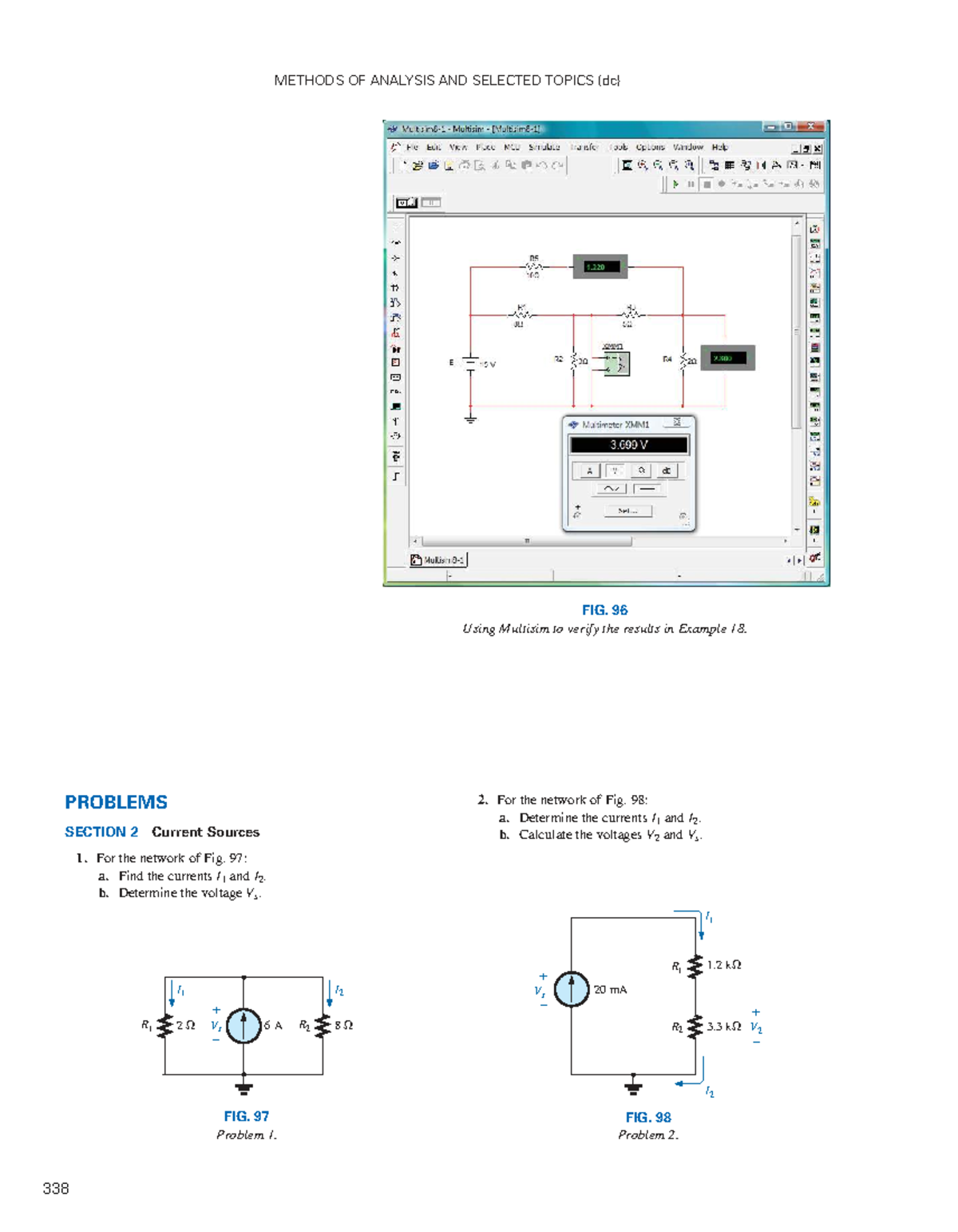 Methods of analysis and selected topics (dc) problem sets from chapter ...